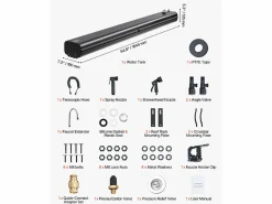 Tanque de Agua SucceBuy para Barras de Techo de 30L, Tanque Multi-Distribuidor de Aluminio con Antisalpicaduras, Ranura en T^ Outlet