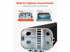 Tanque de Agua SucceBuy para Barras de Techo de 30L, Tanque Multi-Distribuidor de Aluminio con Antisalpicaduras, Ranura en T^ Outlet