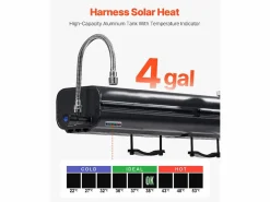Tanque de Agua SucceBuy para Barras de Techo, Capacidad de 15L, Tanque Exterior Multi-Distribución con 2 Paneles Antisalpicaduras Negro Discount