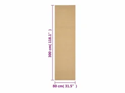 Tapiz de sisal natural 80x300 cm^