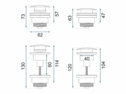 Tapón De Lavabo Klik-Klak White^Rea Clearance