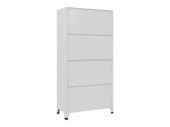 vidaxl Cajonera De Escritorio|Taquilla con 6 compartimentos acero 90x45x180 cm