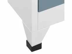 vidaxl Taquilla de acero claro y oscuro 90x40x180 cm Gris Discount
