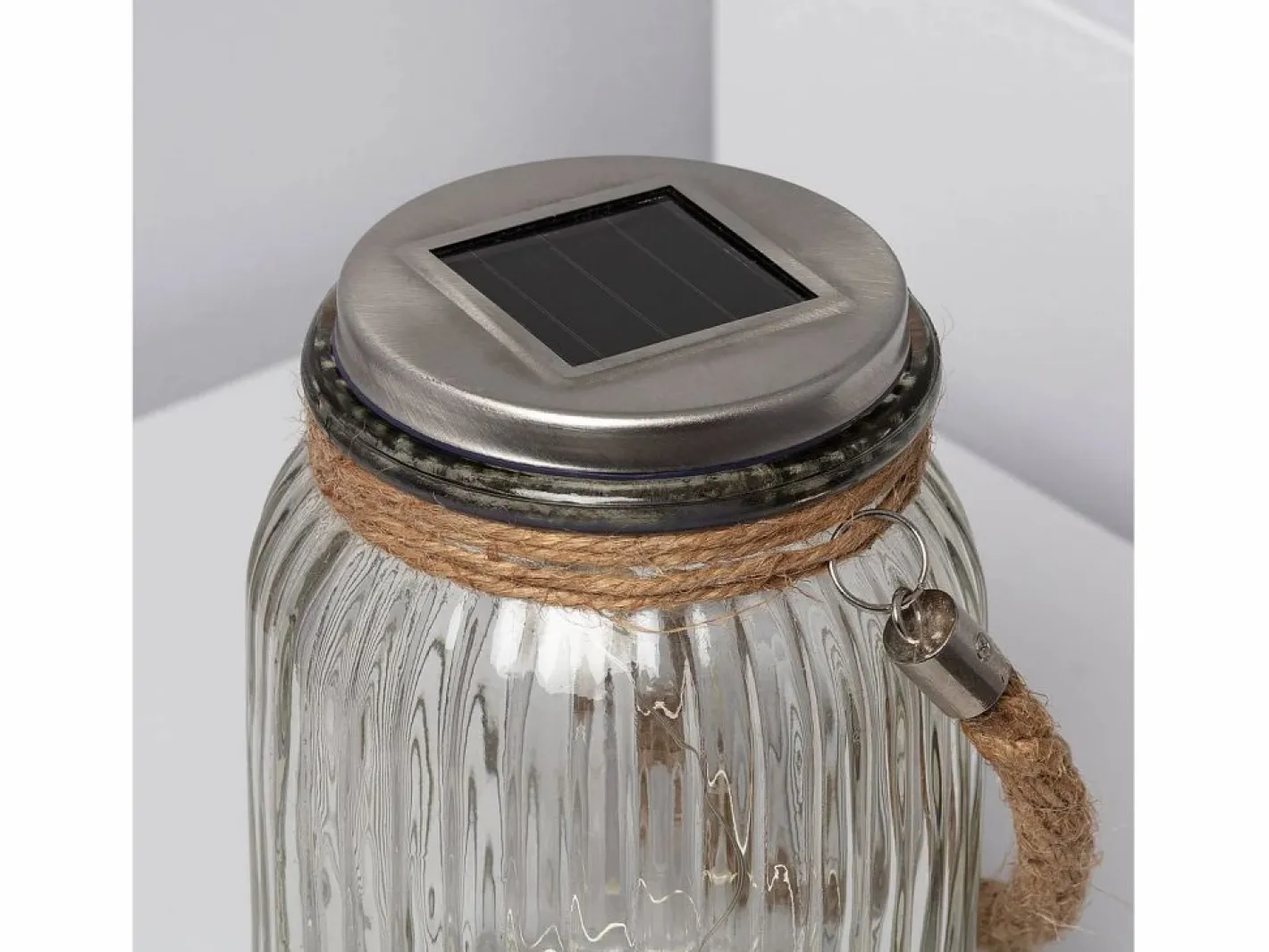 Tarro de Cristal LED Portátil Solar Winy 3000K Blanco Cálido^Ledkia Discount