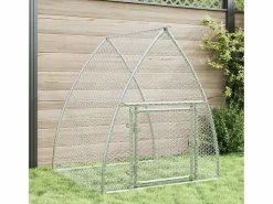 Garden Furniture Cama De Animales De Compañía|Taylor Ann Conejera acero galvanizado 100x105x120 cm