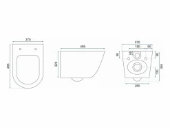 Rea Taza De Inodoro Carlos Duroplast/Slim/Zm Lava Matt Grey Gris Outlet