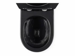 Taza De Inodoro Wc Carlo Mini Tornado Black/Brushed Gold^Rea Best