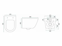 Rea Taza De Inodoro Wc Carlos Duroplast/Slim/Zm Granit Matt Grey Gris Online