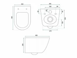 Rea Taza De Inodoro Wc Carlo Mini Tornado Pro/Duroplast/Flat/Zm White Blanco Outlet