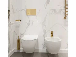 Rea Inodoro Suspendido|Taza De Inodoro Wc Carter Rimless Duroplast/Slim/Zm N White