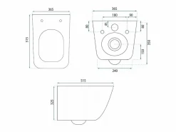 Rea Taza De Inodoro Wc Dexter Tornado White Blanco Outlet