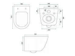 Rea Inodoro Suspendido|Taza De Inodoro Wc Eddy Turbo Tornado White