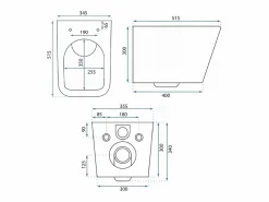 Rea Inodoro Suspendido|Taza De Inodoro Wc Julio Rimless White