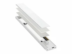 Ledkia Guirnalda Luminosa|TechBrey Barra LED 25cm con Sensor de Movimiento y Bateria Recargable USB C