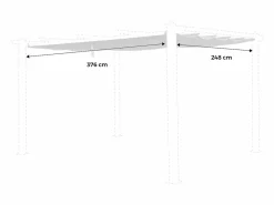Techo de repuesto para pérgola 3x4m pardo^Sweeek Discount