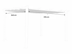 Techo de repuesto para pérgola 3x4m pardo^Sweeek Discount