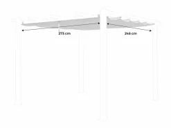 Techo de repuesto para pérgola 3x3m crudo^Sweeek Best