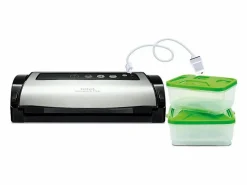 Tefal Vacupack Plus YY3107FB Sellador y Envasadora al Vacío /Acero con Accesorios y Panel Digital Negro Outlet