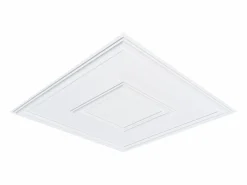 Tejas Autoadhesivas PVC SucceBuy Tejas de Techo Paquete de 12 60.96CM x 60.96CM PVC Instalación Fácil Geométrico Blanco
