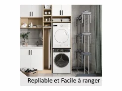 Tendedero plegable y extensible con gran capacidad de secado^
