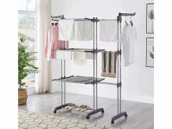 Tendedero plegable y extensible con gran capacidad de secado^