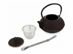 Tetera china de hierro fundido Sui 0,8 L + pajita de acero inoxidable con filtro Multicolor Best