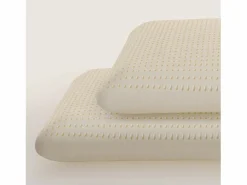 The White Stone Almohada|Set de 4 almohadas de Memory Foam 40×70 cm, H 11 cm, cervicales, hipoalergénicas y transpirables