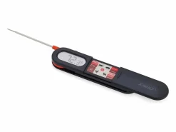 Joseph Joseph Materiales Y Utensilios De Cocina|ThermaPoint , termómetro digital de sonda, lectura instantánea, sonda plegable, resistente al agua, guía de temperaturas, color gris