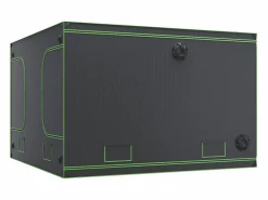 Tienda de Cultivo SucceBuy Armario de Cultivo de 305 x 305 x 203 cm para Cultivo Hidropónico en Interior, con Ventana, Puerta y Bandeja Negro Hot