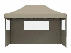 Tienda de fiesta plegable Pop-Up con 3 paredes laterales taupe ES479435^ Online