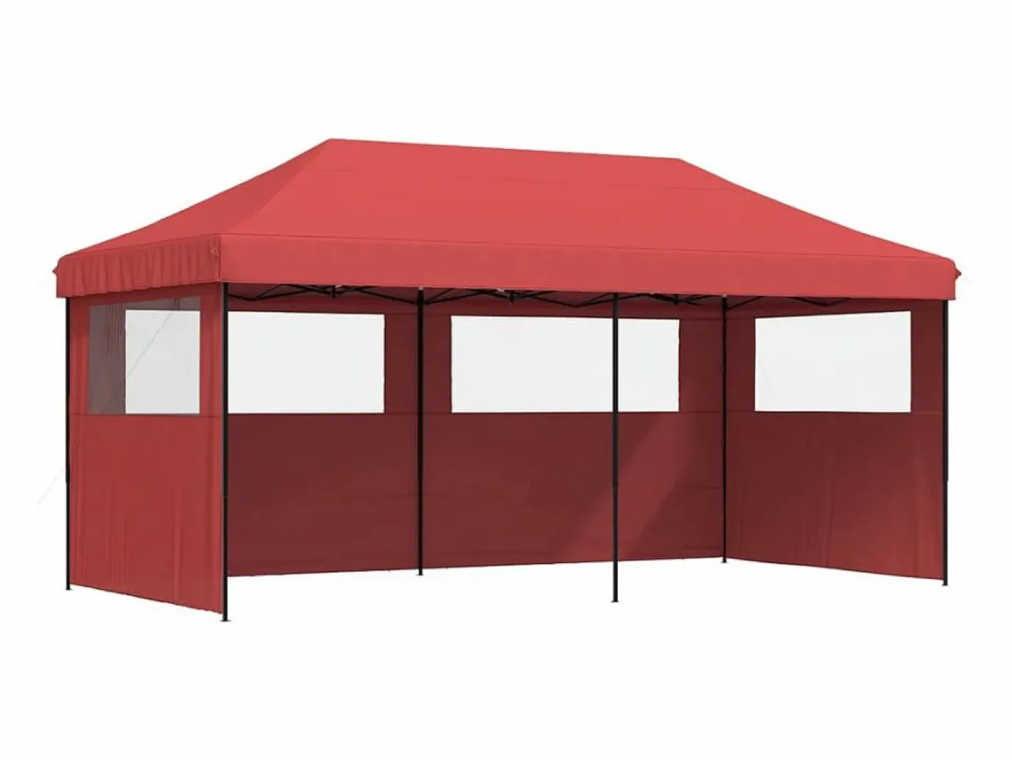 Tienda de fiesta plegable Pop-Up 3 paredes laterales burdeos ES617088^ Online
