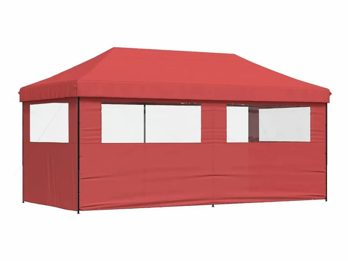 Tienda de fiesta plegable Pop-Up 3 paredes laterales burdeos ES617088^ Online