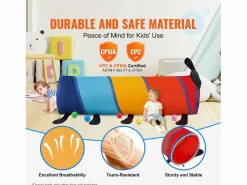 Mueble De Bebé|Tienda SucceBuy, Túnel de Escalada para Gusanos, Juguete para Bebés/ Mascotas, con Estuche, Interior/Exterior