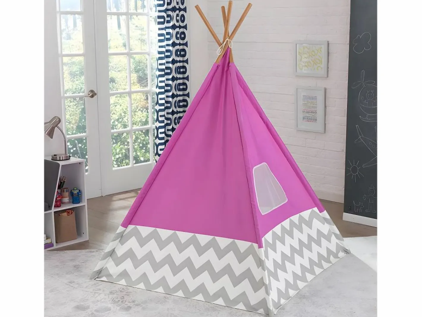 Kidkraft Cabaña Infantil|Tipi infantil de lona y bambú -