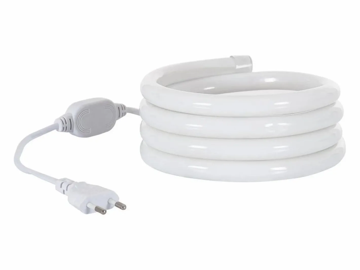 Ledkia Guirnalda Luminosa|Tira LED Neón Regulable 220V Amarillo Circular 360 9W/m Corte 100cm IP67 a Medida 10 m
