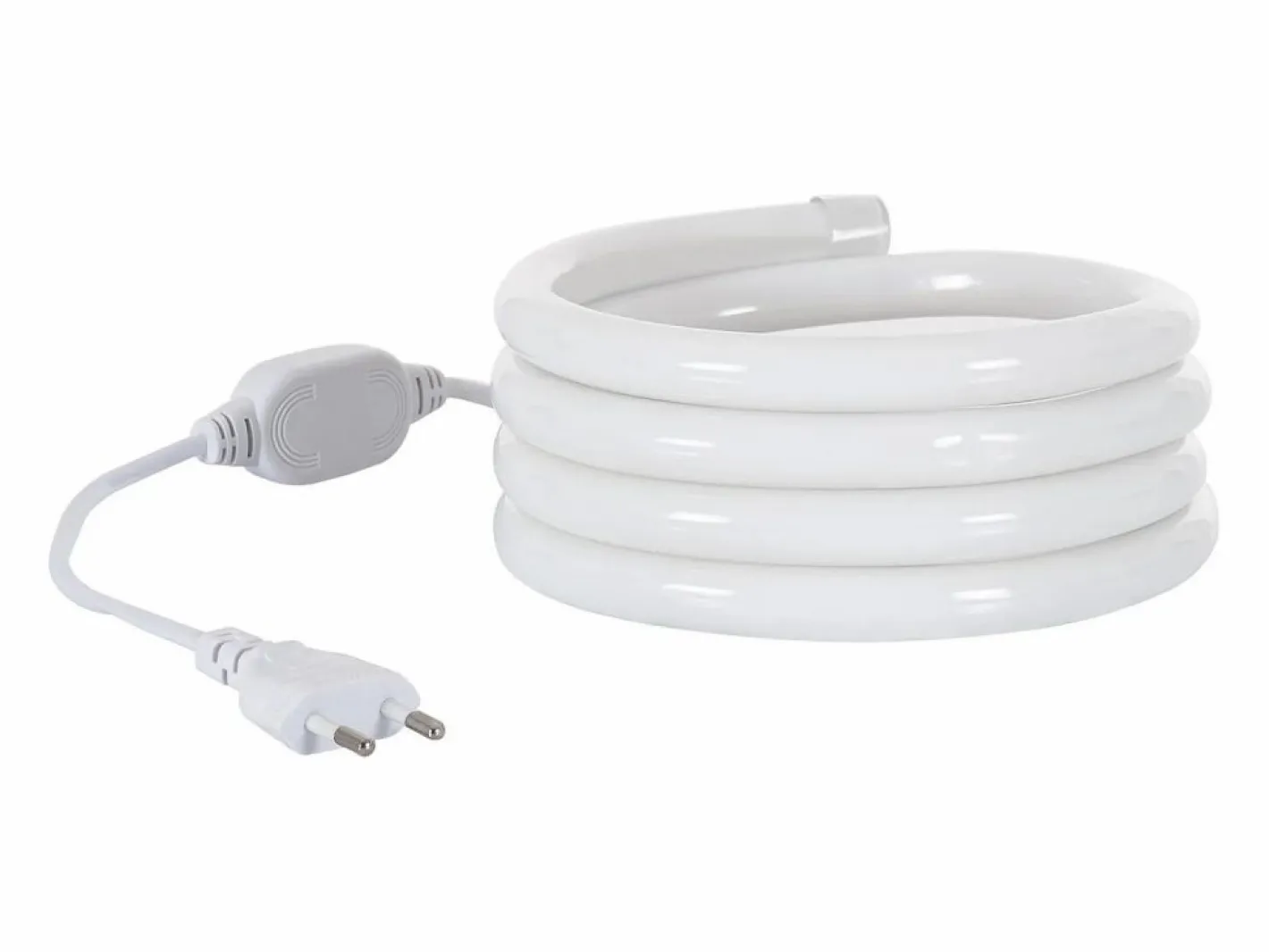 Ledkia Guirnalda Luminosa|Tira LED Neón Regulable 220V Amarillo Circular 360 9W/m Corte 100cm IP67 a Medida 10 m