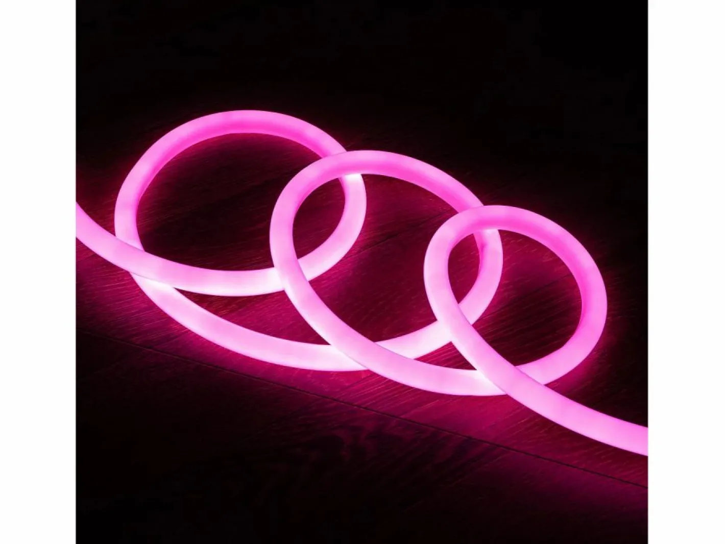 Ledkia Tira LED Neón Regulable 220V BOBINA 50m Rosa Circular 360 9W/m Corte 100cm IP67 Rosa Blanco Outlet