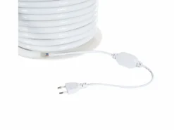 Ledkia Tira LED Neón Regulable 220V BOBINA 50m Rosa Circular 360 9W/m Corte 100cm IP67 Rosa Blanco Outlet