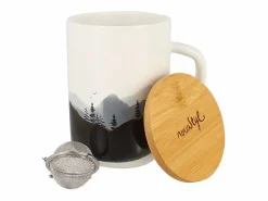 Tisanière Alpage 475ml en Grès con Tapa de Bambú Nova Styl^ Clearance