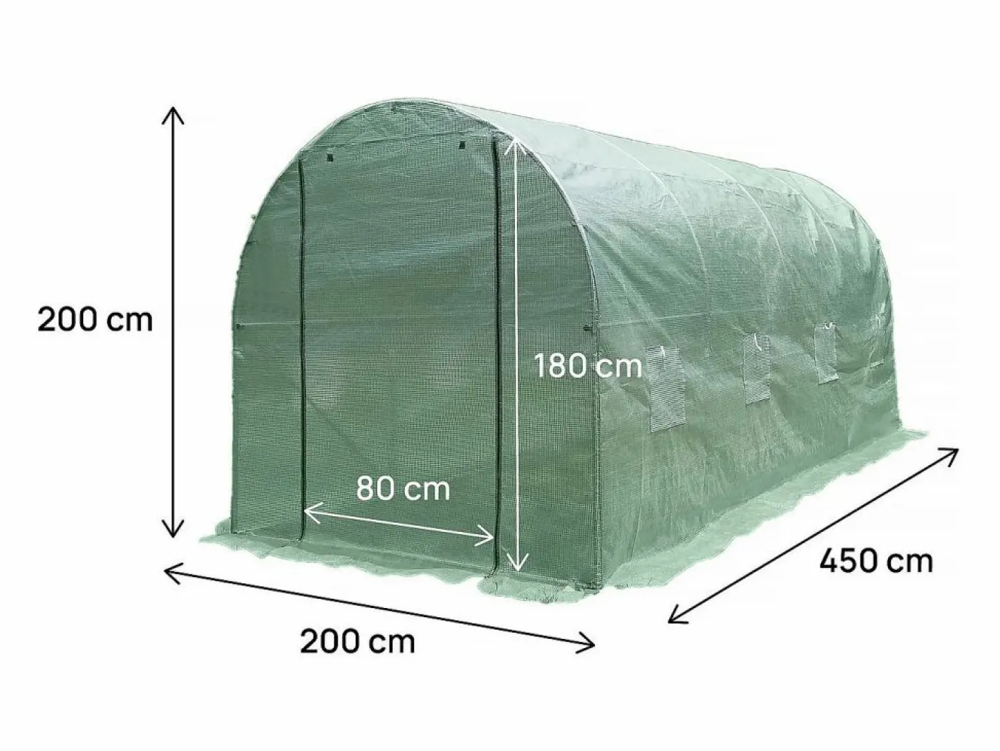 Habitat et jardin Invernadero De Jardín|Túnel de invernadero para jardín <> - 9 m² - 140 g -