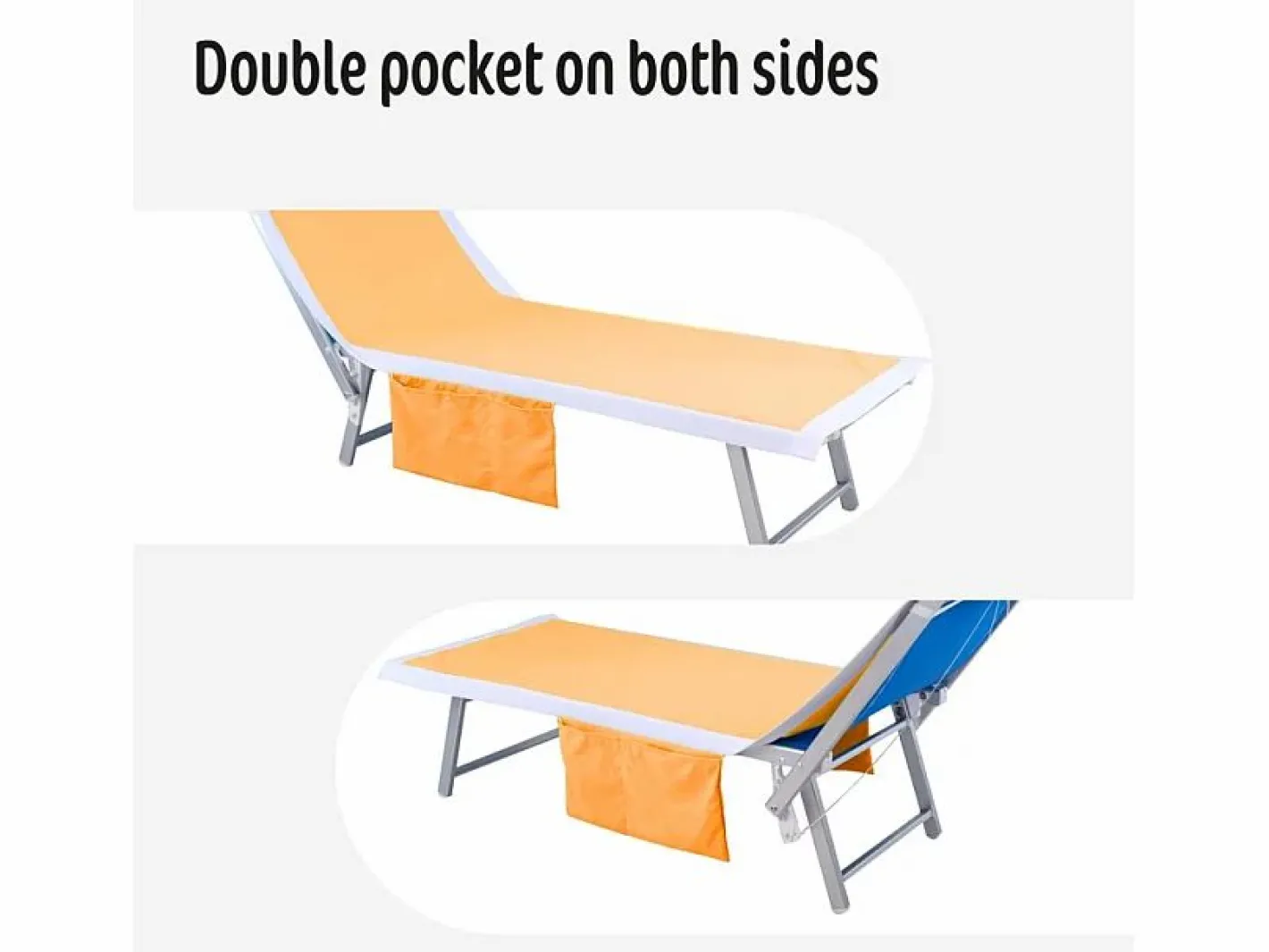 Toalla de micrifibra para tumbona de playa y piscina con 2 bolsillos -^Beach & Garden Sale