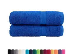 Toallas de baño 2 uds 100% algodón 100x150 cm 600 gsm ES602999^ Best