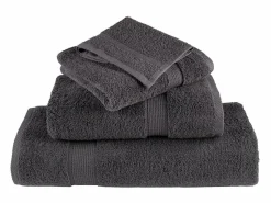 Textil De Baño|Textil De Baño|Toallas de baño 10 uds 100% algodón antracita 100x150 cm 600gsm ES427719