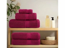 Textil De Baño|Textil De Baño|Toallas de baño 10 uds 100% algodón burdeos 100x150 cm 600 gsm ES522569
