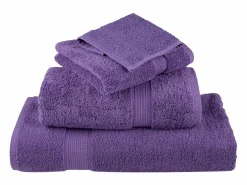 Toallas de baño 4 uds 100% algodón verde 100x150 cm 600 gsm ES344133 Violeta Best