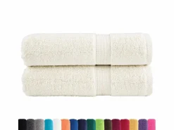 Toallas de mano 2 uds 100% algodón verde 100x150 cm 600 gsm ES774021^ Clearance