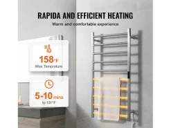 Toallero Calefactable SucceBuy Toallero Calefactable de 10 Barras - , para Baño^ Hot