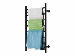 Toallero Calefactable SucceBuy Toallero Calefactor de 8 Barras Negro Discount