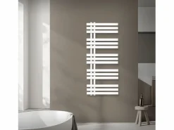 LuxeBath Toallero Eléctrico|Toallero de pared de diseño con radiador y porta toallas, 500 x 1200 cm, color