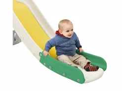Tobogán 4 en 1 - con escaleras, espacio de almacenamiento y canasta de baloncesto -^ModernLuxe Discount